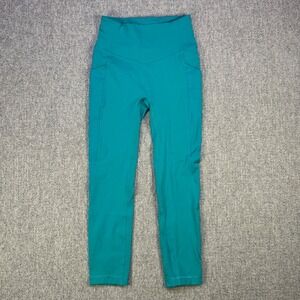 Lululemon Wunder Train High Rise Tight Pockets Size 4 Teal 23.5 Inseam